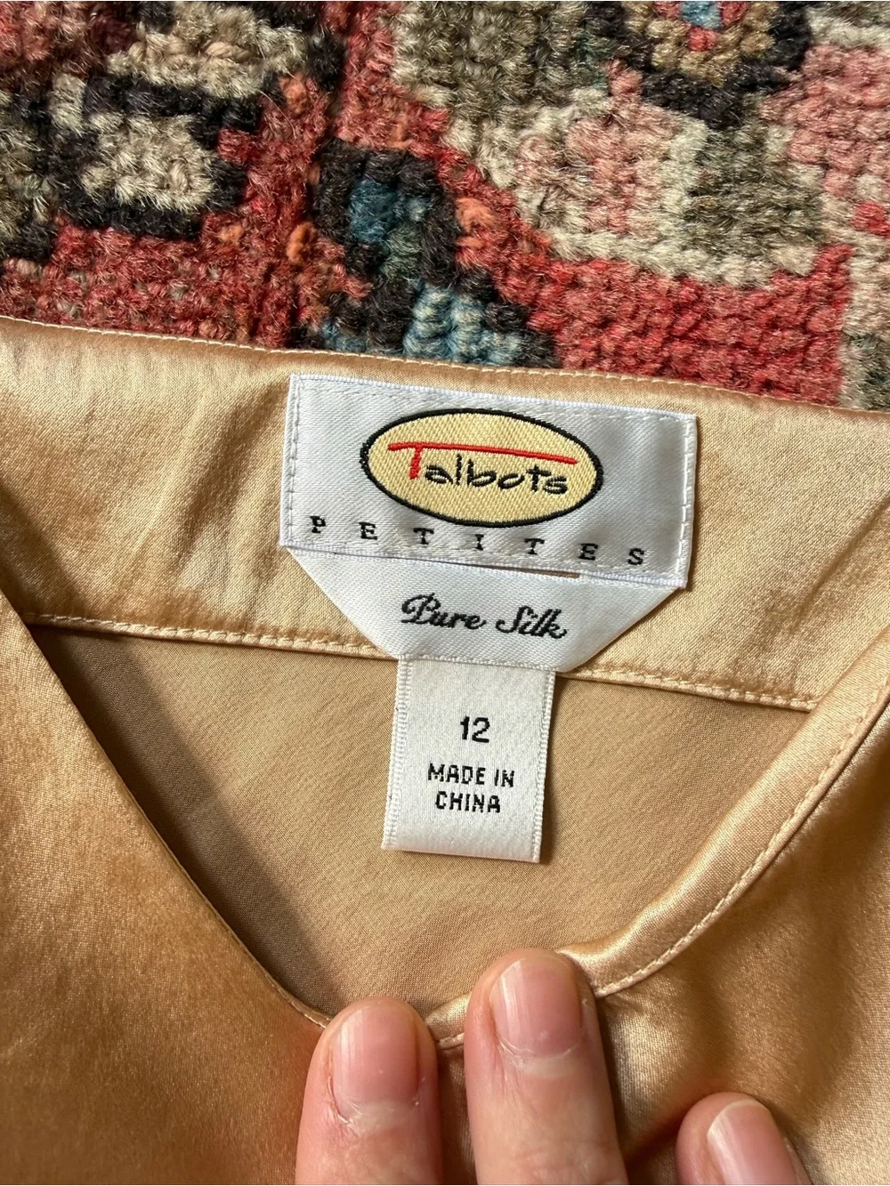 Talbots 100% Silk Tank Top - Picture 2 of 5